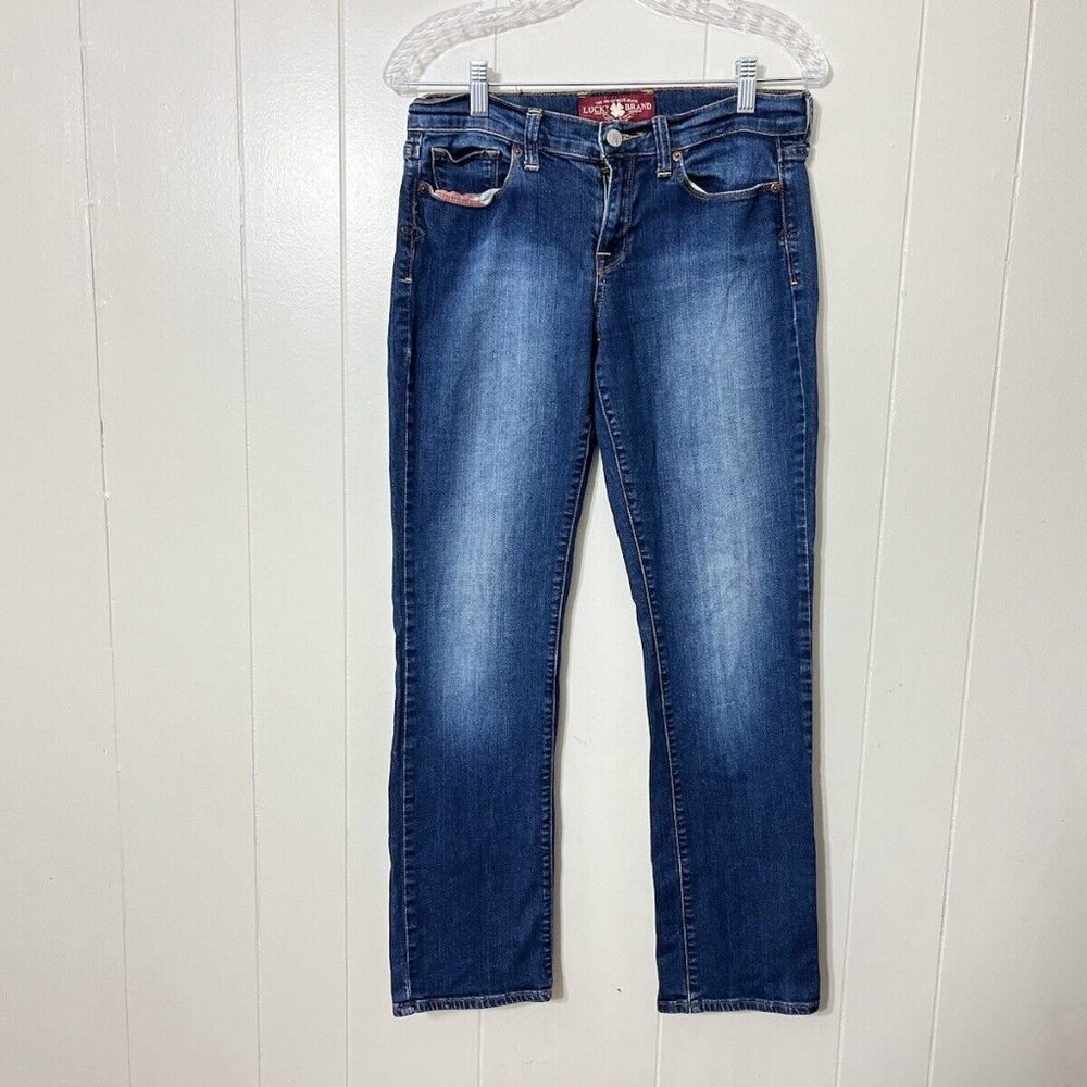 Lucky Brand Sofia Straight Ankle Jeans Women’s Size 6/28 Blue Mid Rise